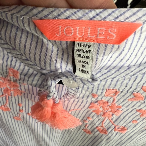 JOULES Short Sleeve Embroidered Girls' Dress, 11-12Y - Picture 10 of 10